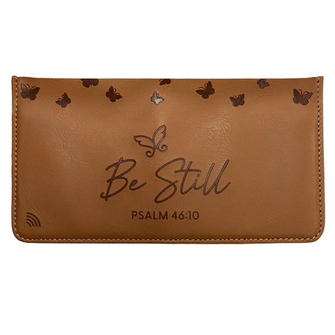 Logos Tap Slim Wallet - Be Still, Psalm 46:10