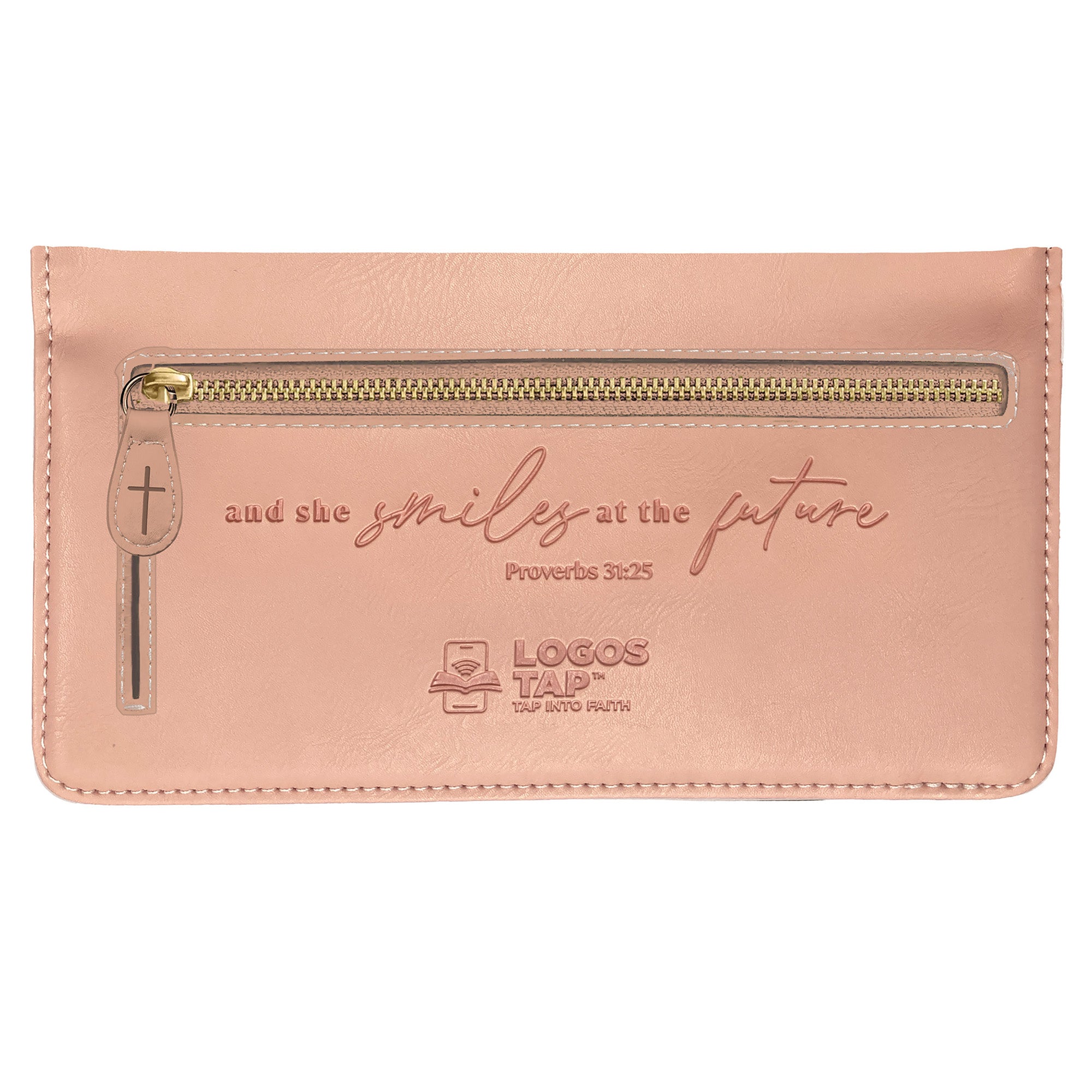 Logos Tap Slim Wallet - She is Strong, Proverbs 31:25