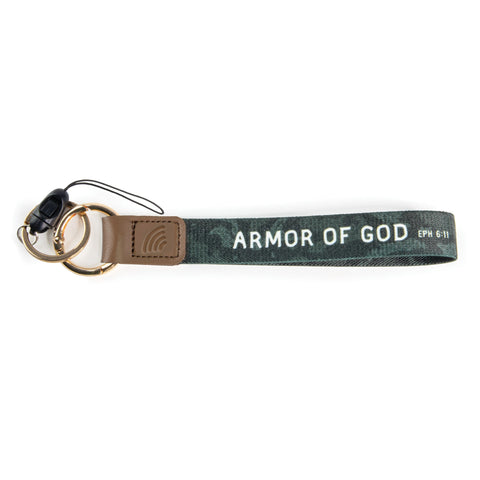 Logos Tap Wrist Lanyard Keychain - Armor of God, Eph 6:11