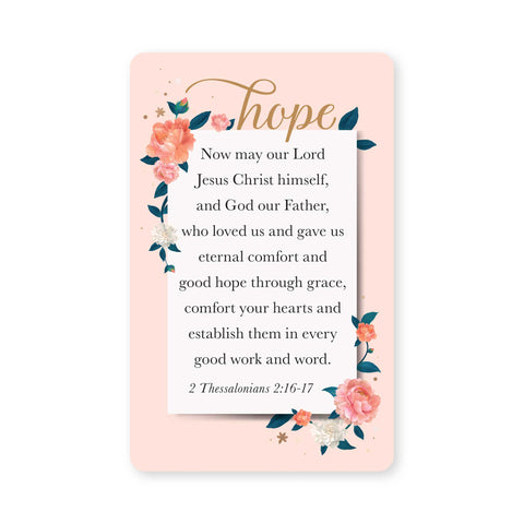 Logos Tap Wallet Card - Hope, 2 Thessalonians 2:16-17