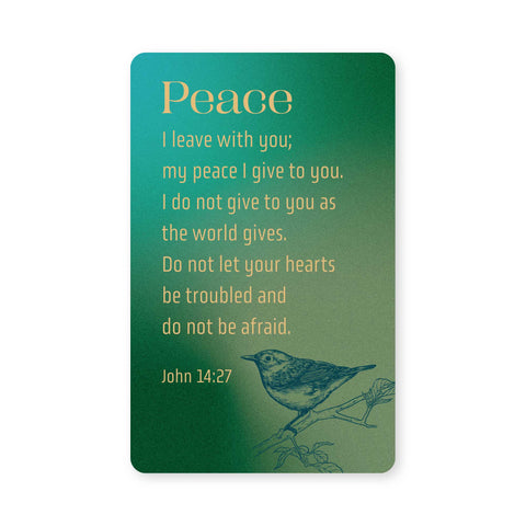 Logos Tap Wallet Card - Peace, John 14:27