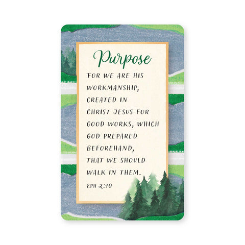 Logos Tap Wallet Card - Purpose, Eph 2:10