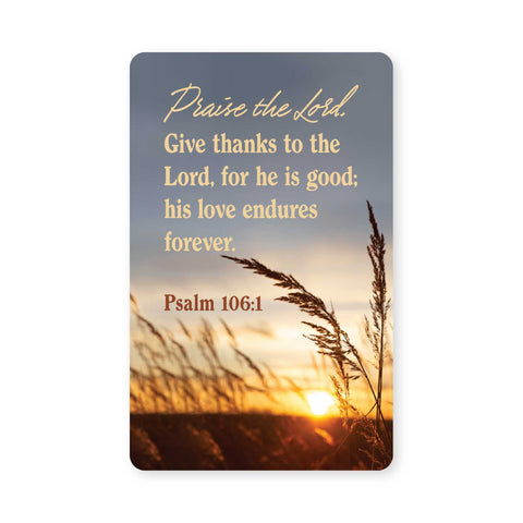Logos Tap Wallet Card - Praise the Lord, Psalm 106:1