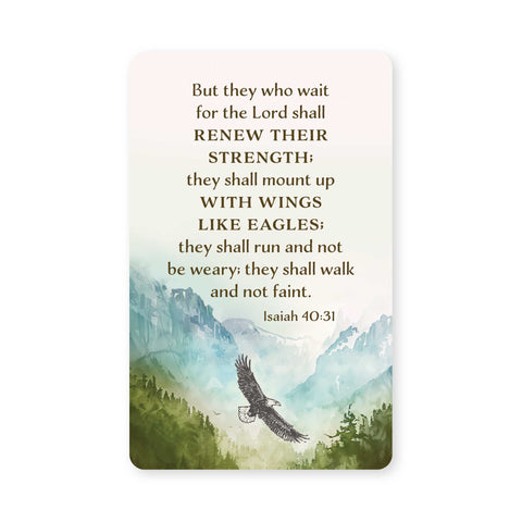 Logos Tap Wallet Card - Renew Their Strength, Isaiah 40:31
