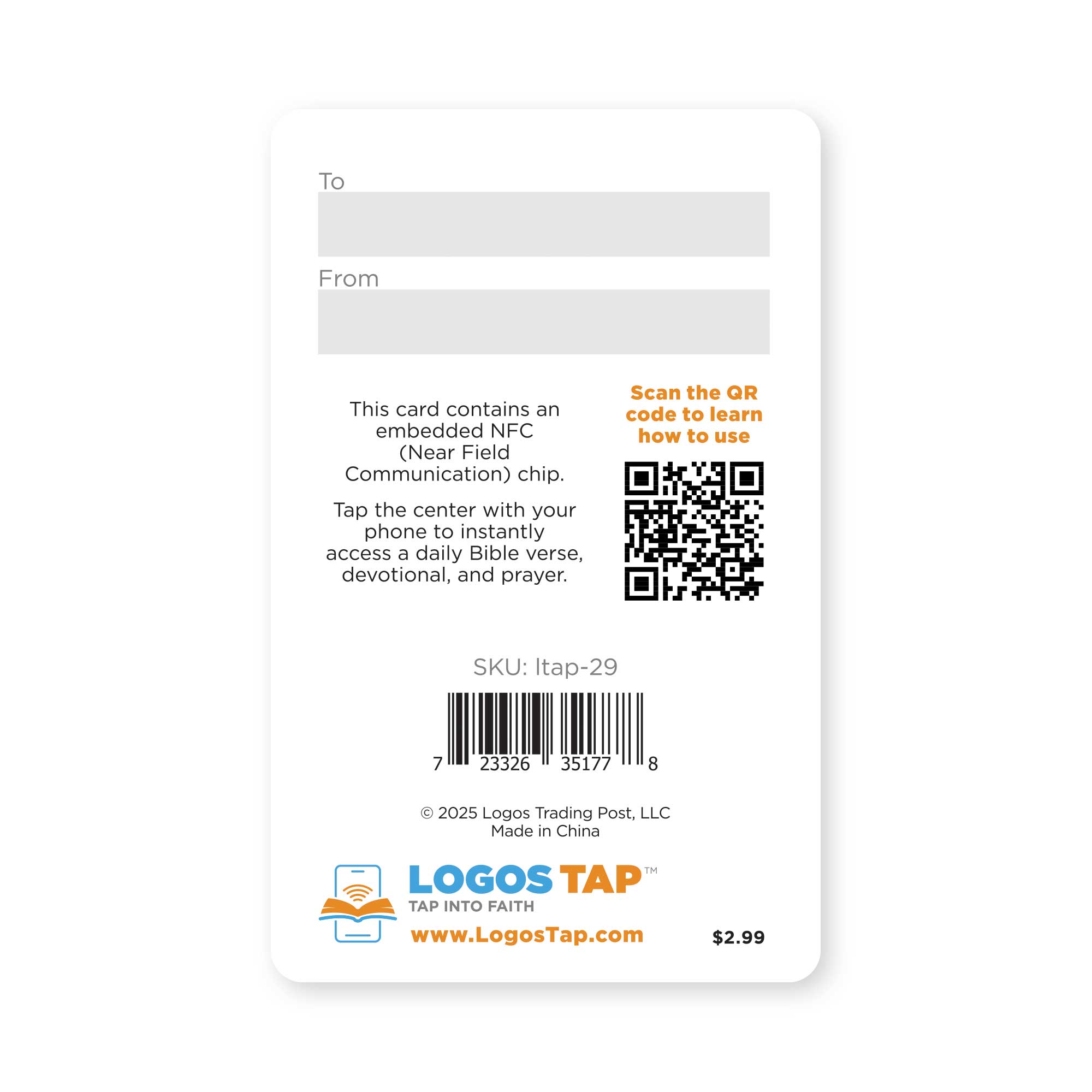 Logos Tap Wallet Card - Strength and Dignity, Pro 31:25