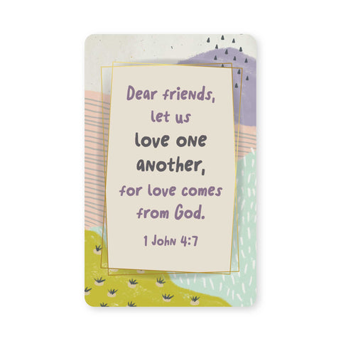 Logos Tap Wallet Card - Love One Another, 1 John 4:7