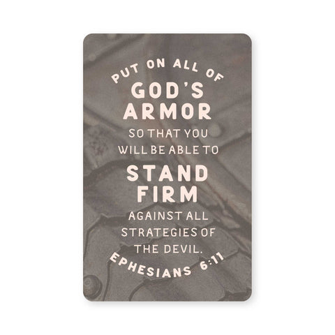 Logos Tap Wallet Card - God's Armor, Ephesians 6:11