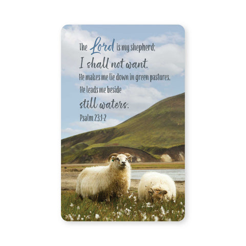 Logos Tap Wallet Card - The Lord is My Shepherd, Psalm 23:1-2