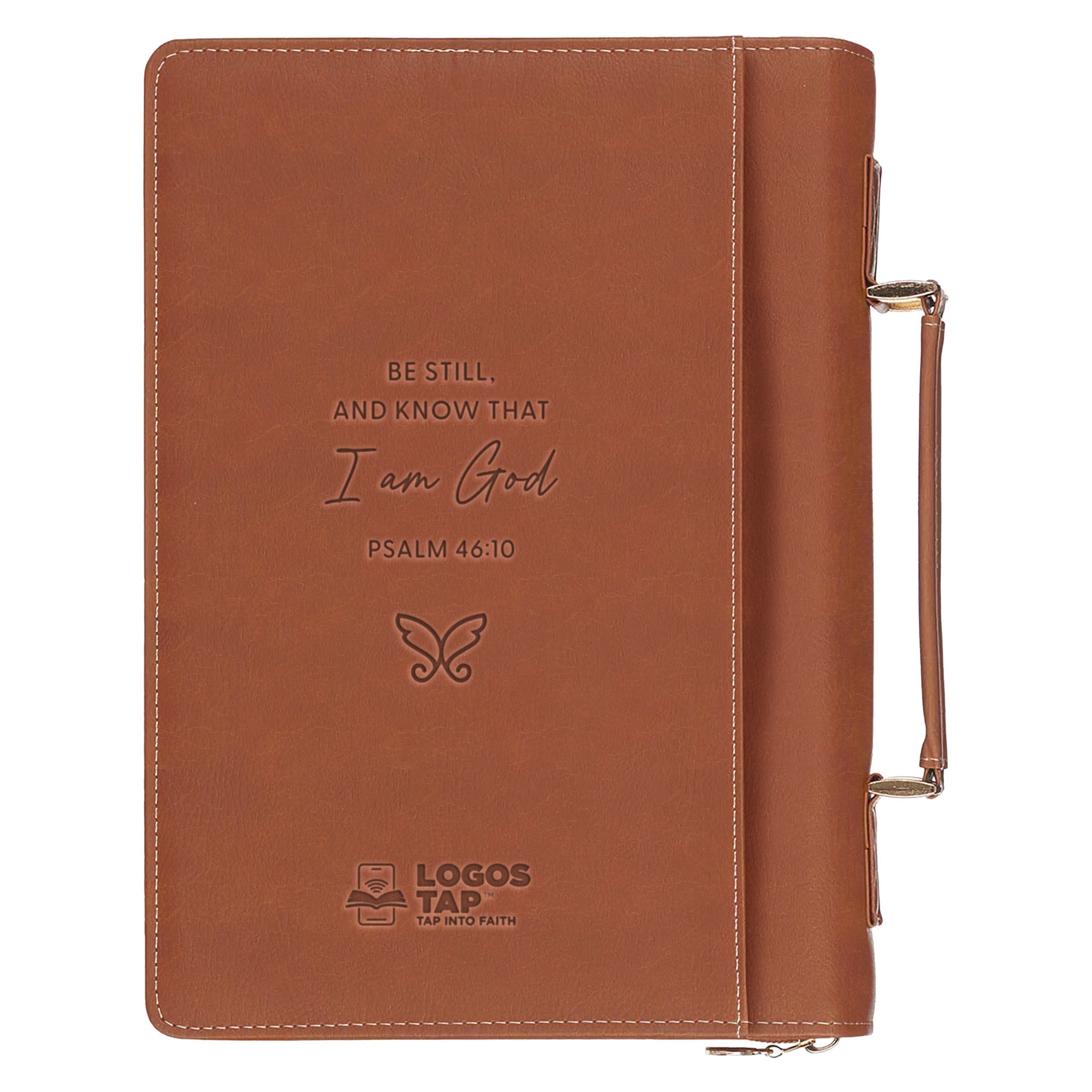 Logos Tap Bible Cover Large - Be Still, Psalm 46:10