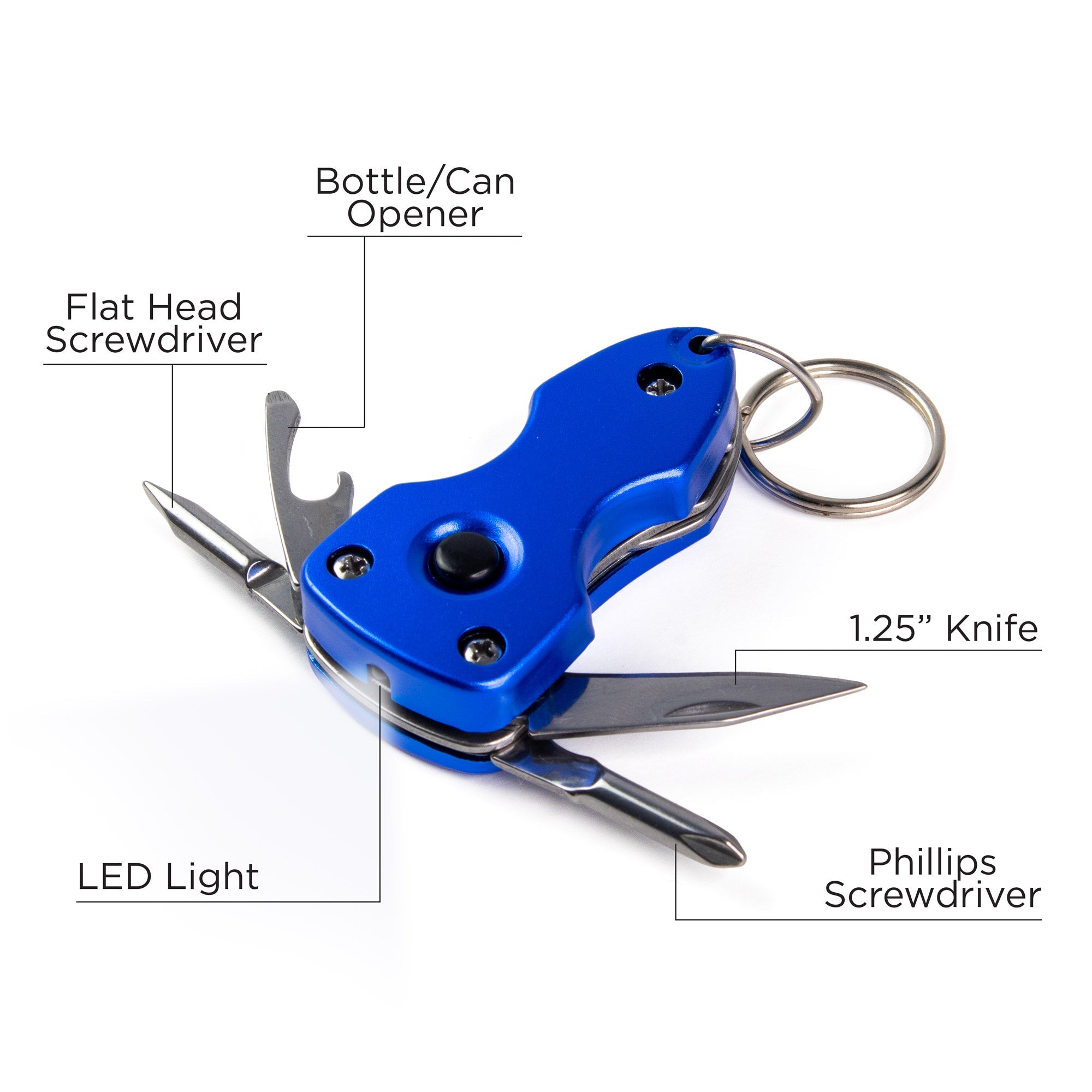 Keychain Multi-Tools With LED - Jesus is the Way: John 14:6