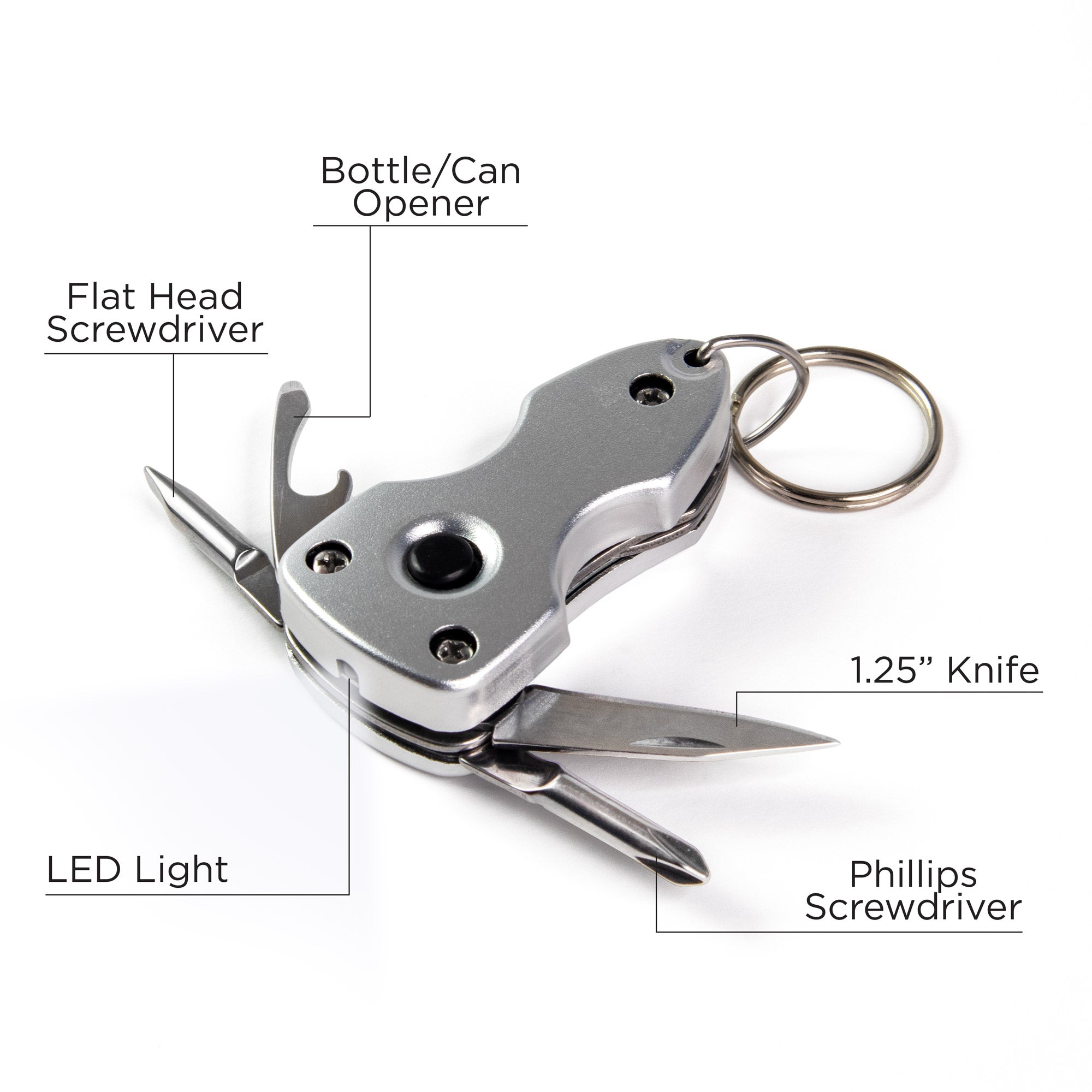 Keychain Multi-Tools With LED - Trust in the Lord: Prov. 3:5