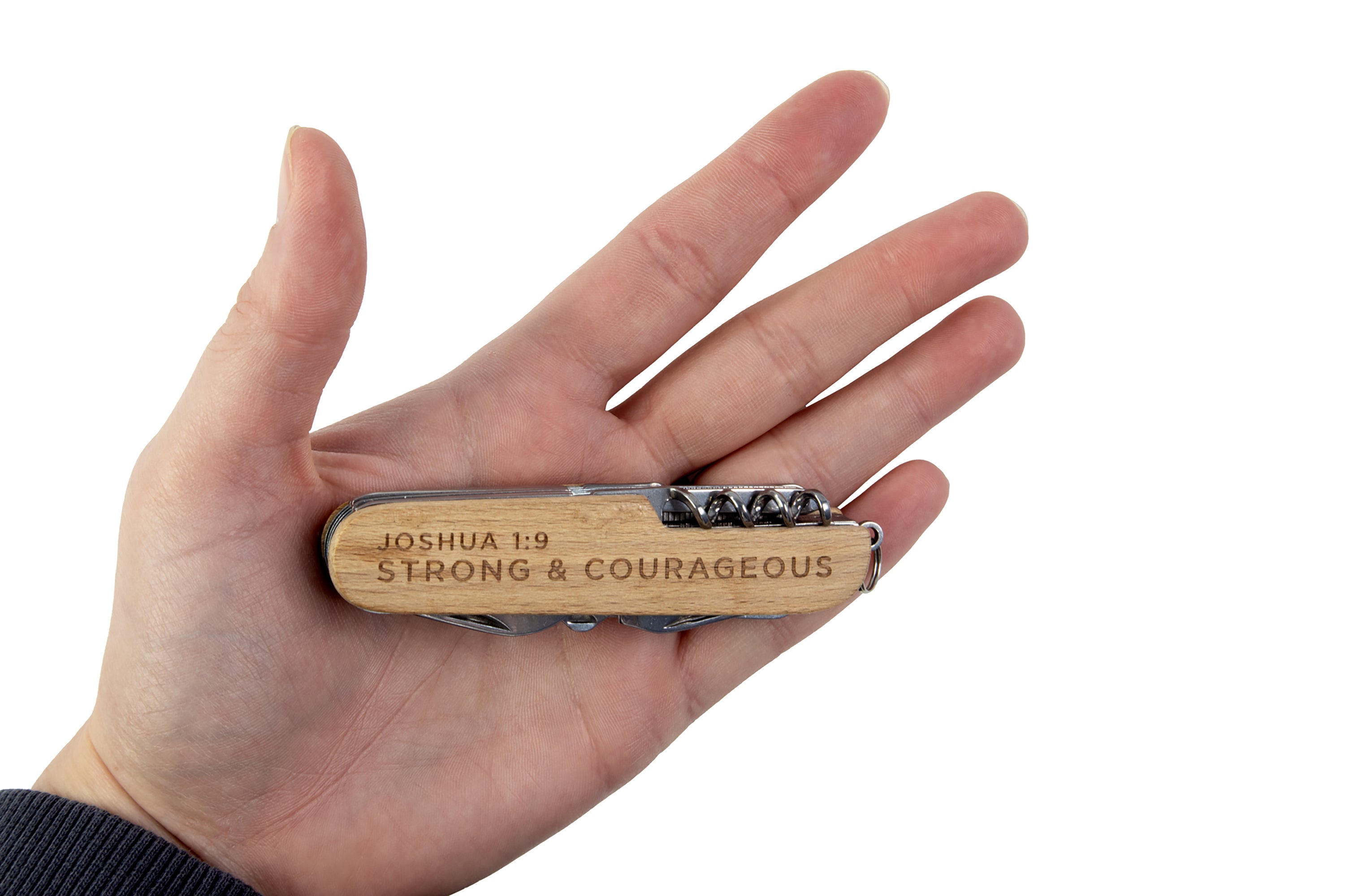 Pocket Knife Multi-Tool - Strong and Courageous, Joshua 1:9