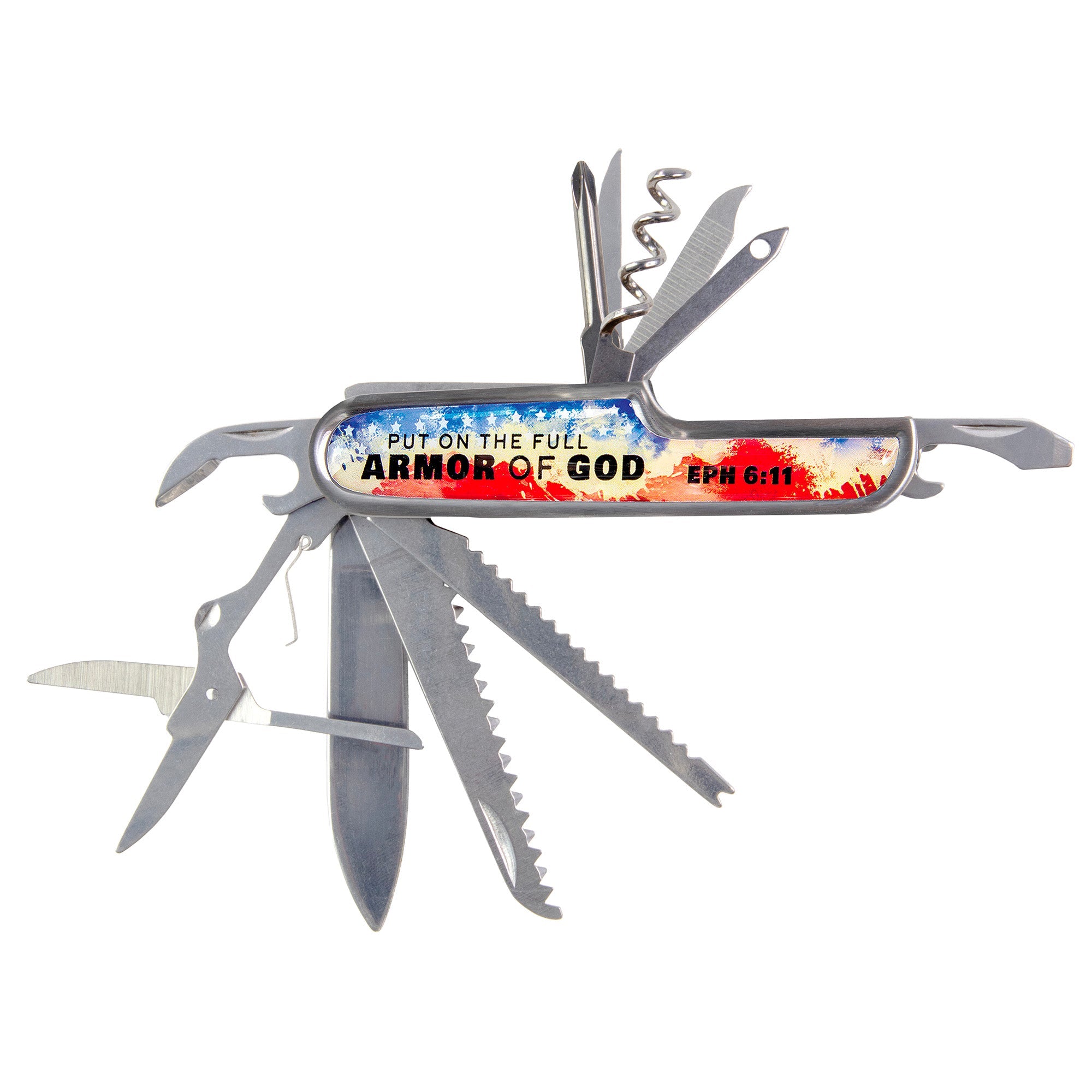 Pocket Knife Flag - Armor of God, Eph 6:11