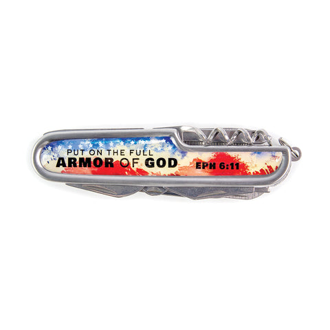 Pocket Knife Flag - Armor of God, Eph 6:11