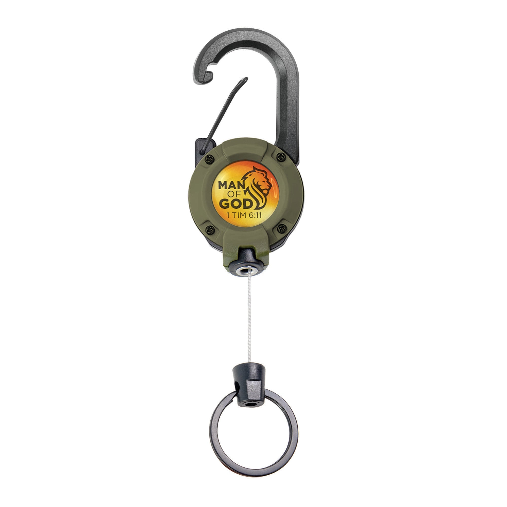 Retractable Keyring - Man of God, 1 Tim 6:11
