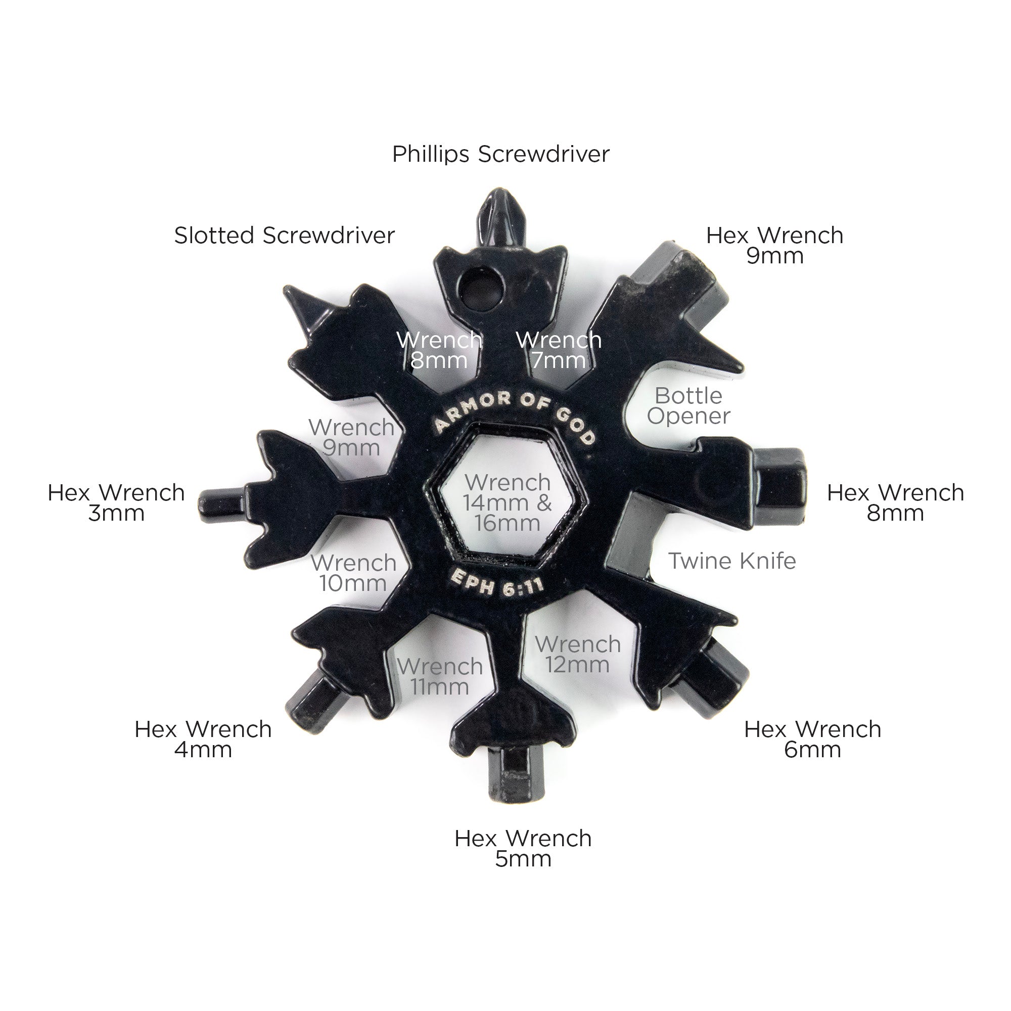 Snowflake 18-in-1 Tool - Armor of God, Eph 6:11