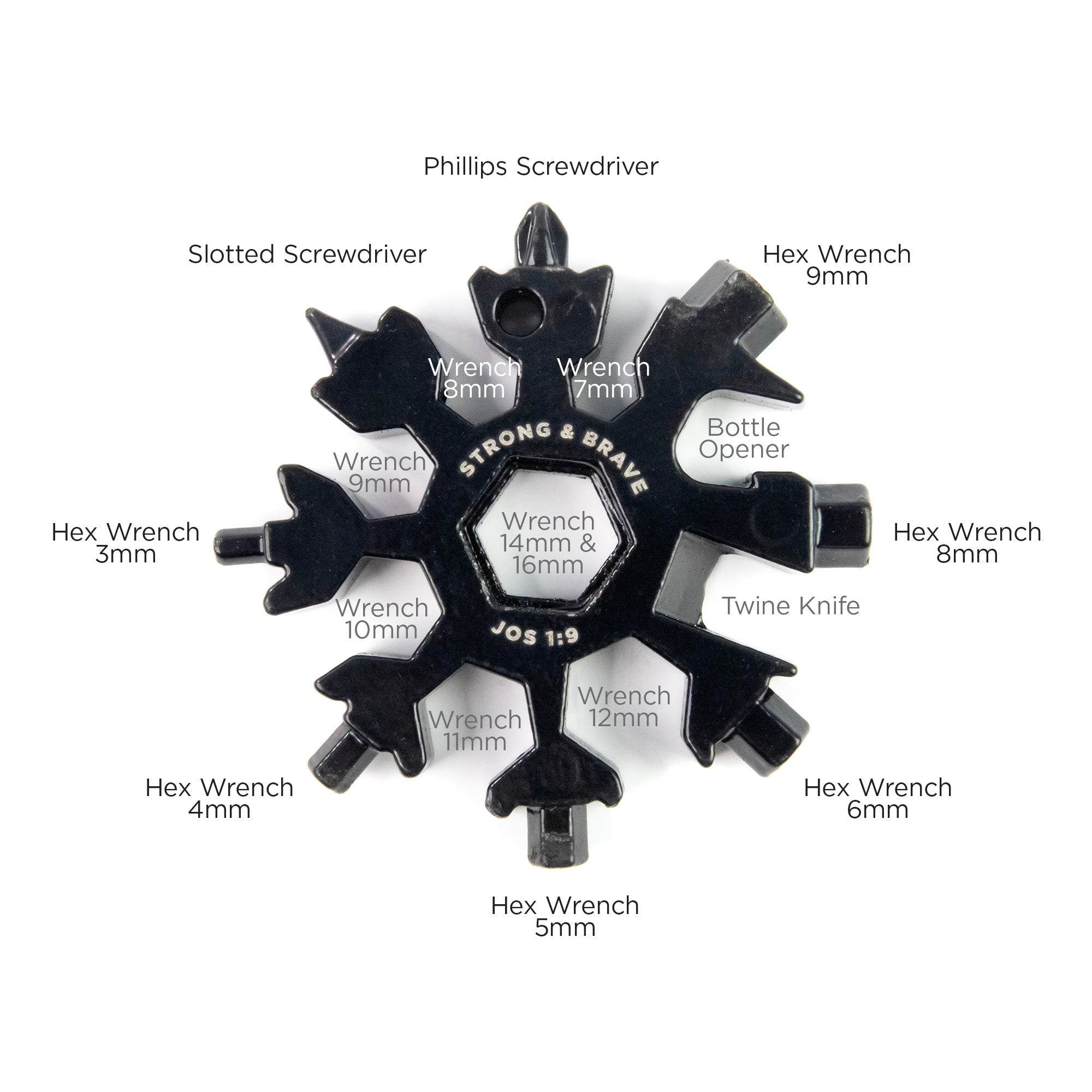 Snowflake 18-in-1 Tool - Strong & Brave, Jos 1:9