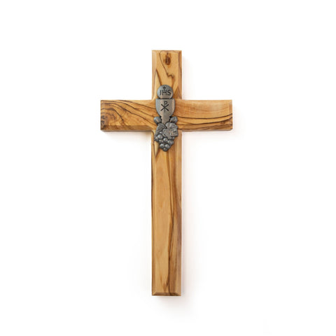 8" First Communion Olive Wood Wall Cross