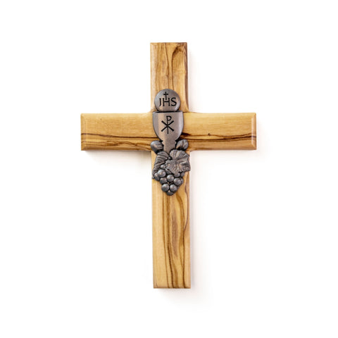 5" First Communion Olive Wood Wall Cross