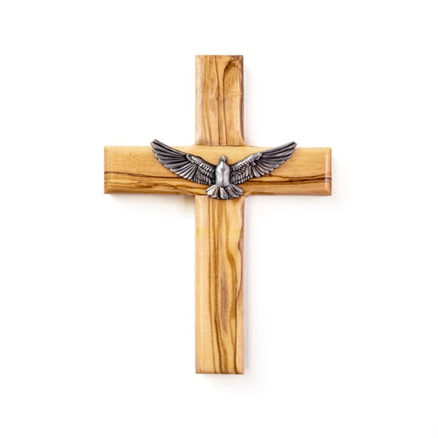 5" Confirmation Dove Olive Wood Wall Cross