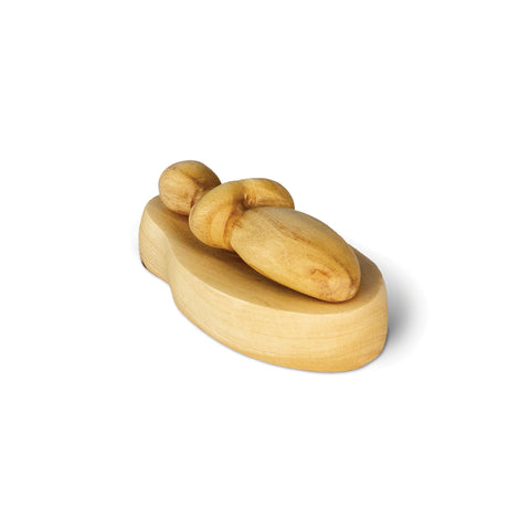 Baby Jesus and Manger, Olive Wood