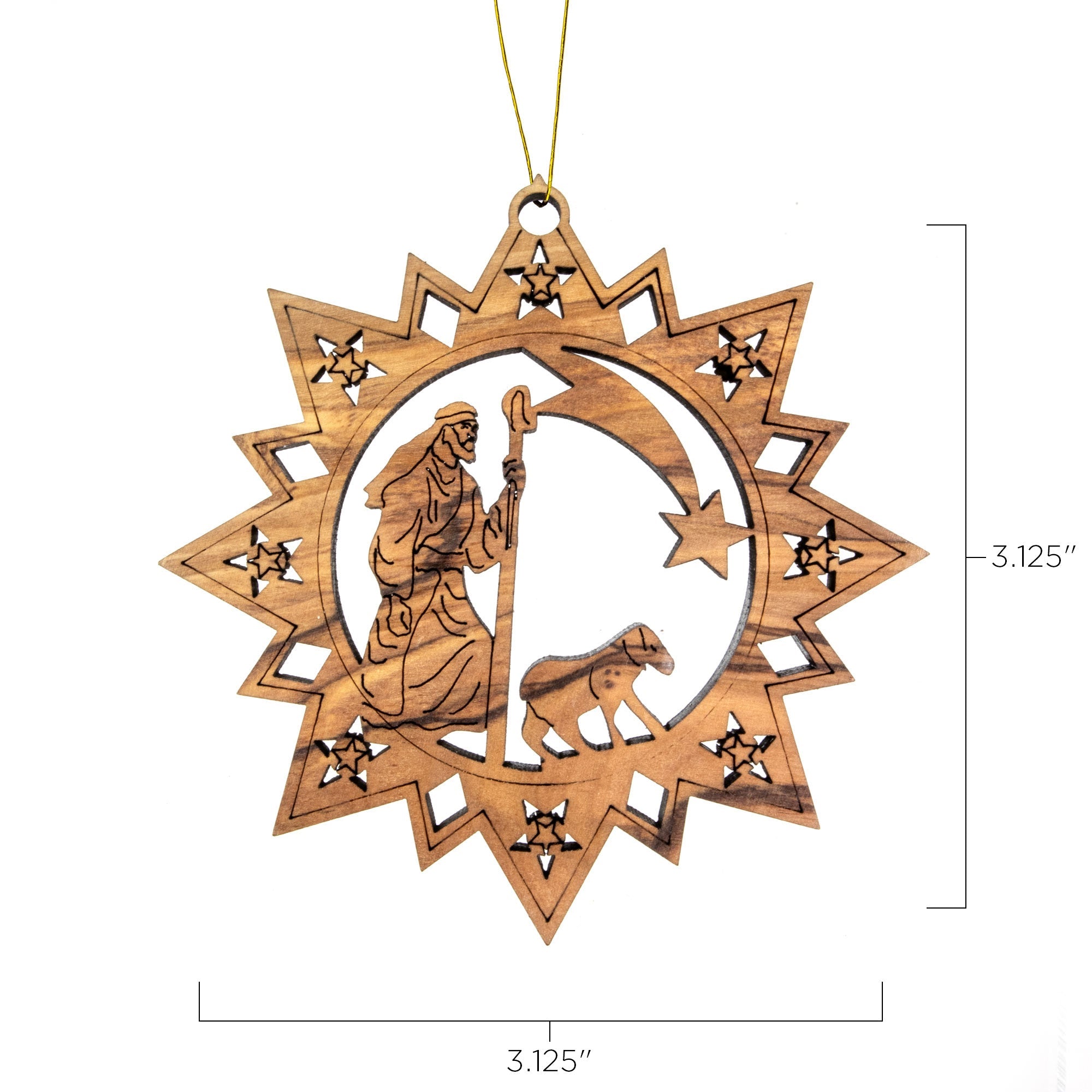 2D Laser Cut Star Ornament – Shepherd