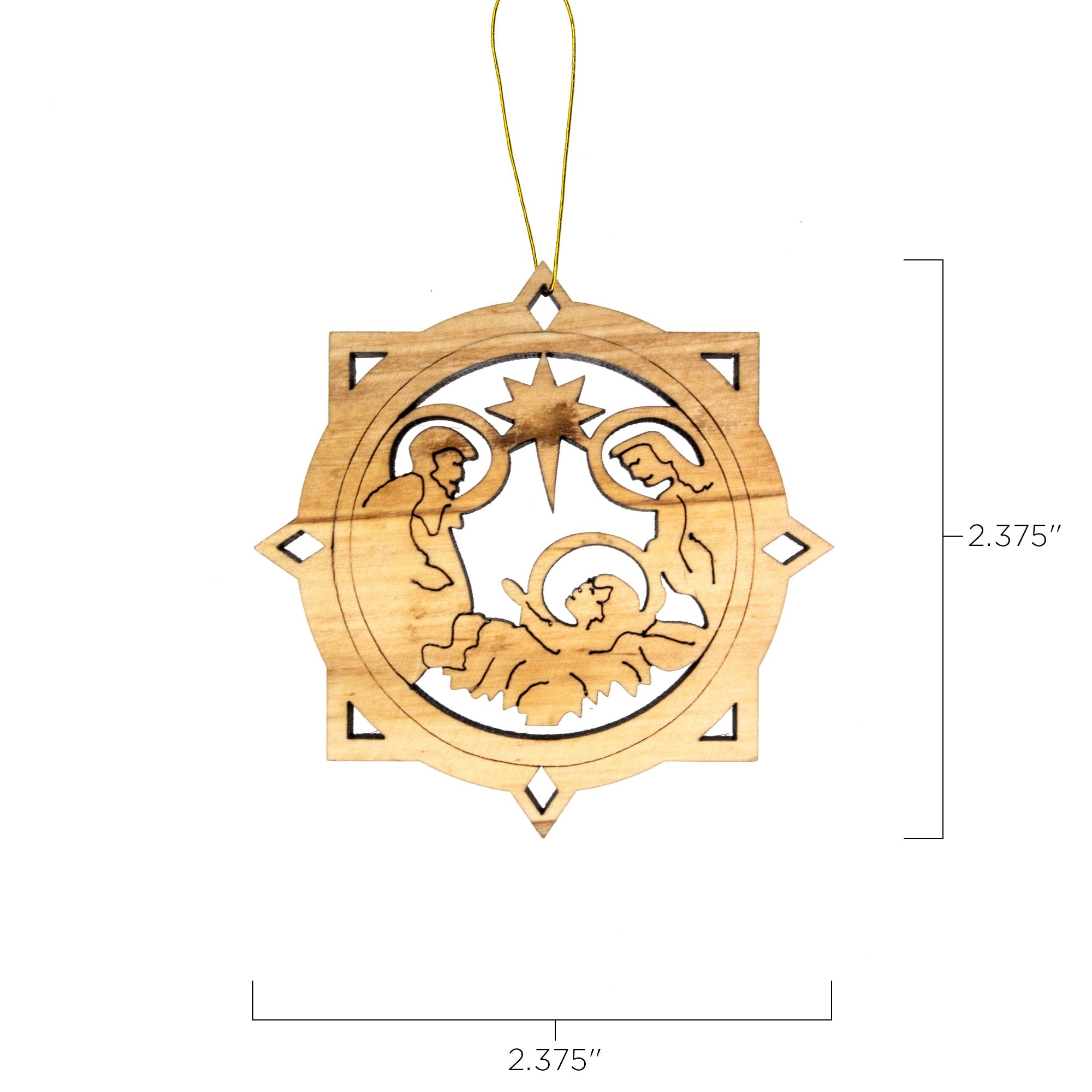 2D Laser Cut Ornament – Nativity