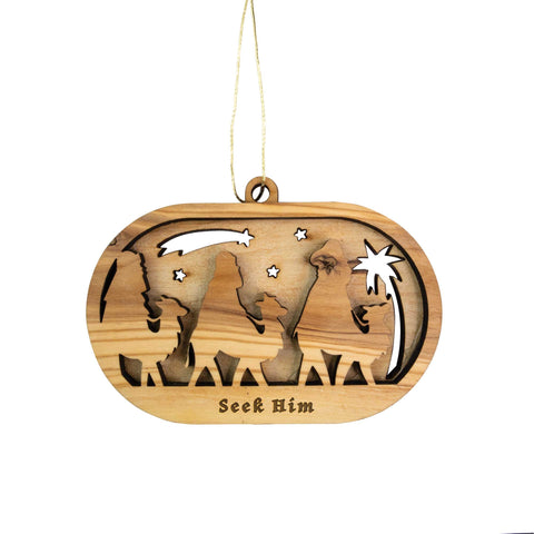 Oval Dimensional Ornament - Wise Men