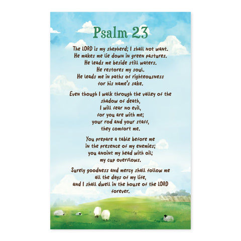 Children's Poster Prints – Psalm 23