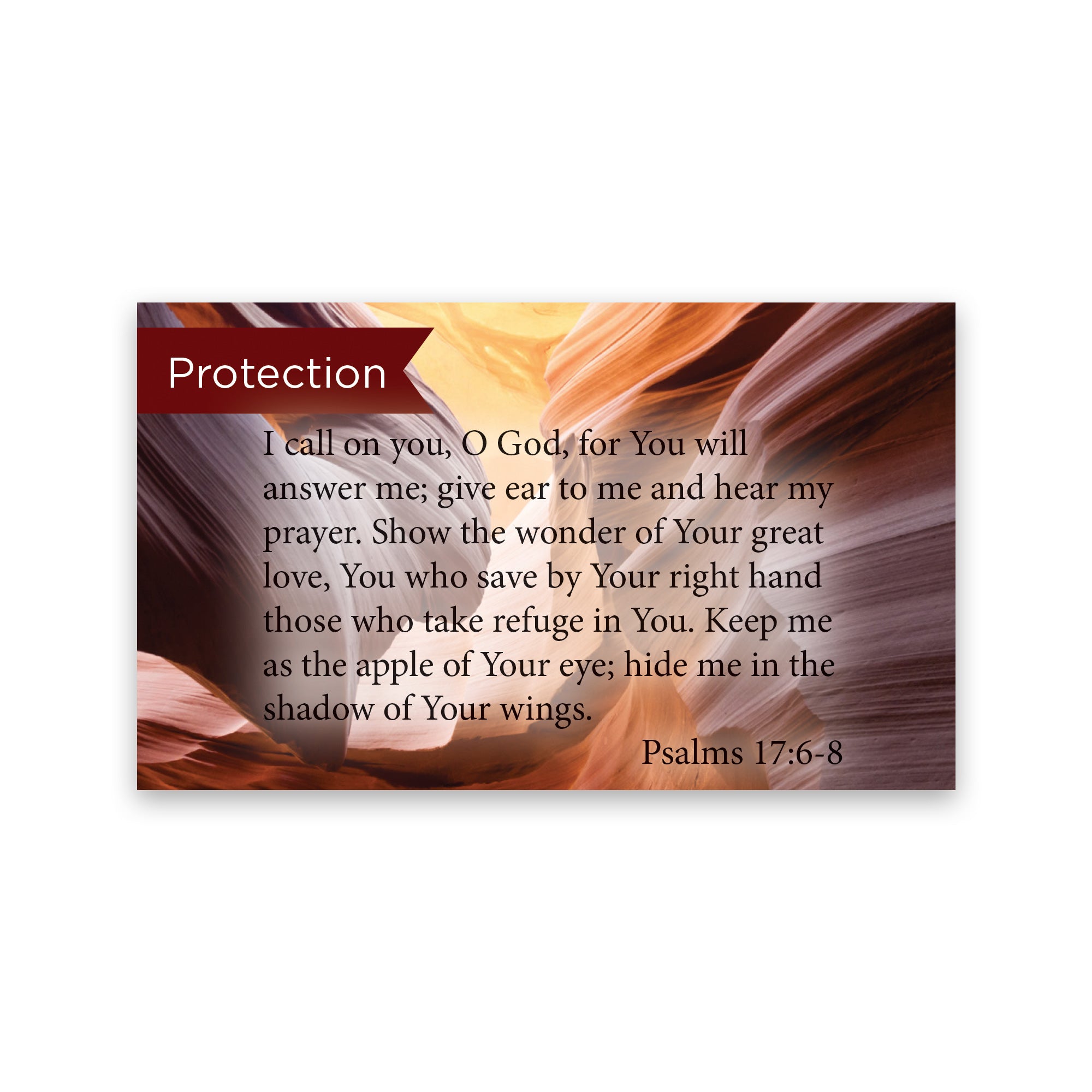 Protection, Psalms 17:68, Pass Along Scripture Cards, Pack 25