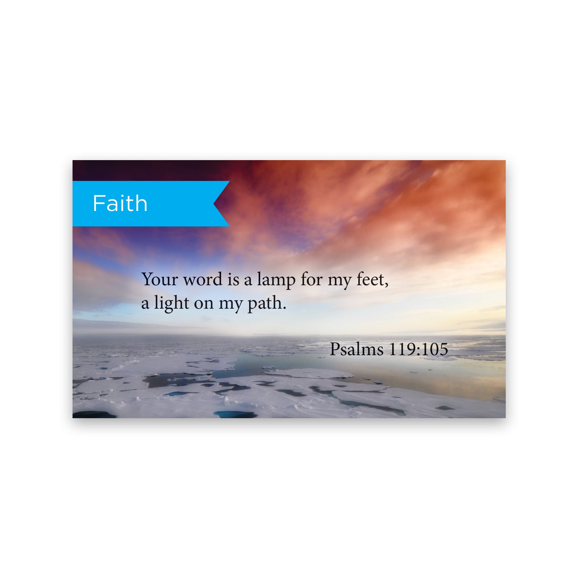 Faith, Psalms 119:105, Pass Along Scripture Cards, Pack 25