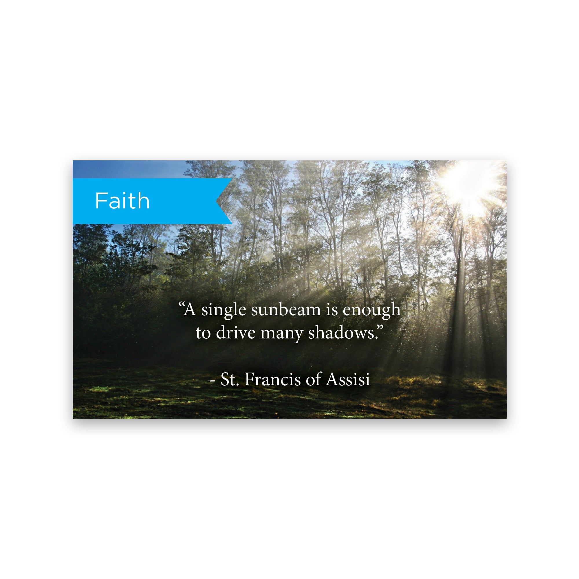 Faith, St. Francis, Pass Along Scripture Cards, Pack 25