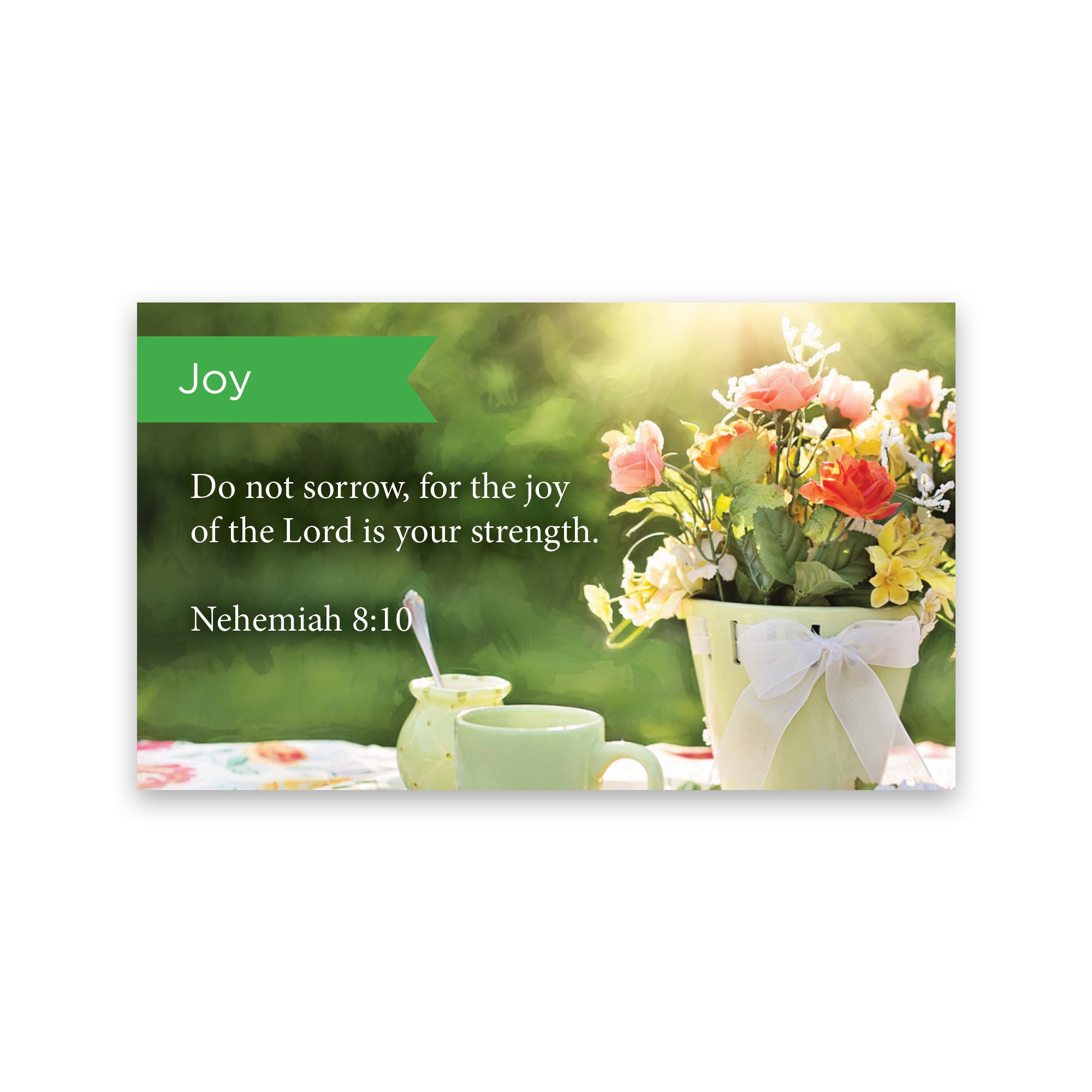 Joy, Nehemiah 8:10, Pass Along Scripture Cards, Pack 25