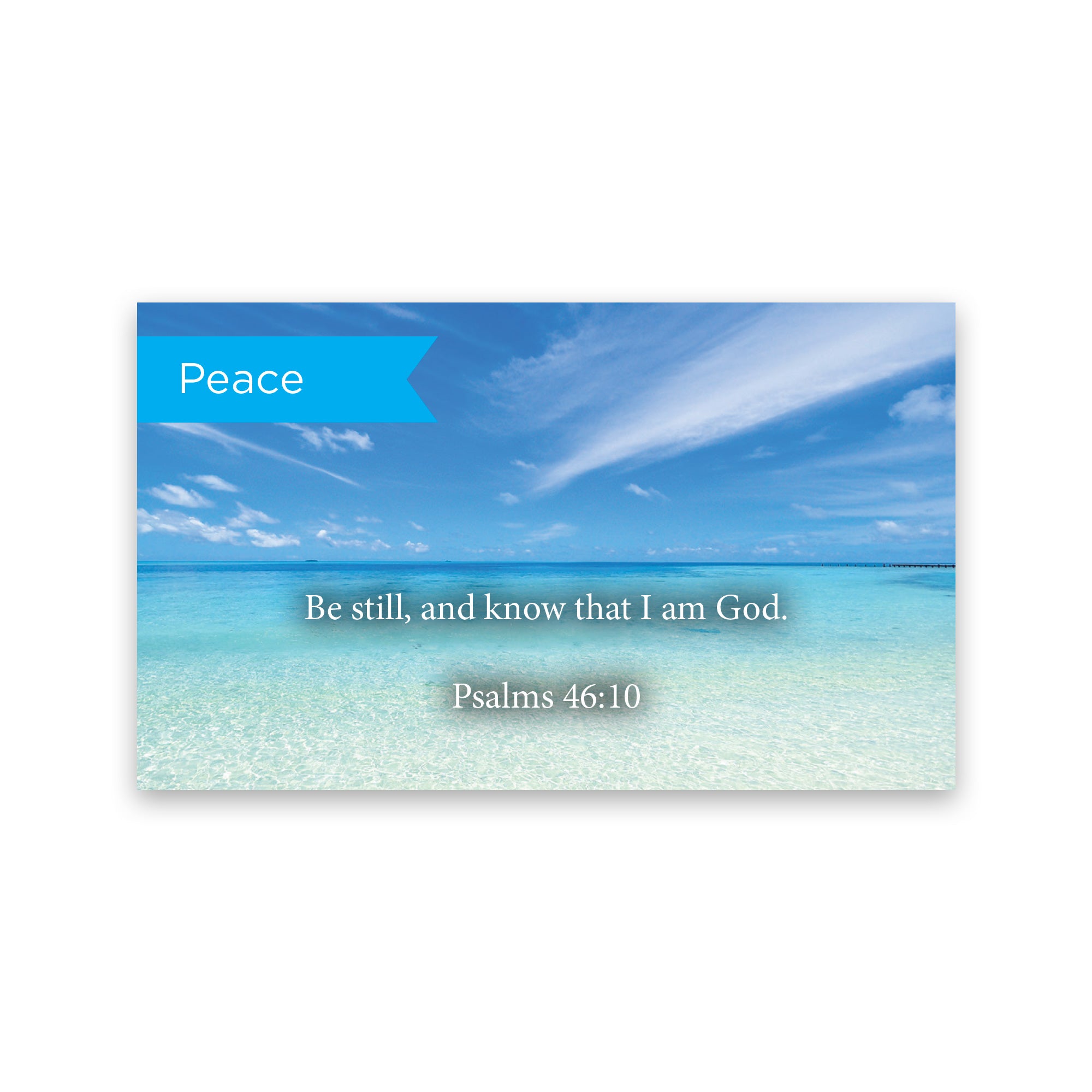 Pass Along Scripture Cards, Peace, Be Still, Psalms 46:10, Pack 25