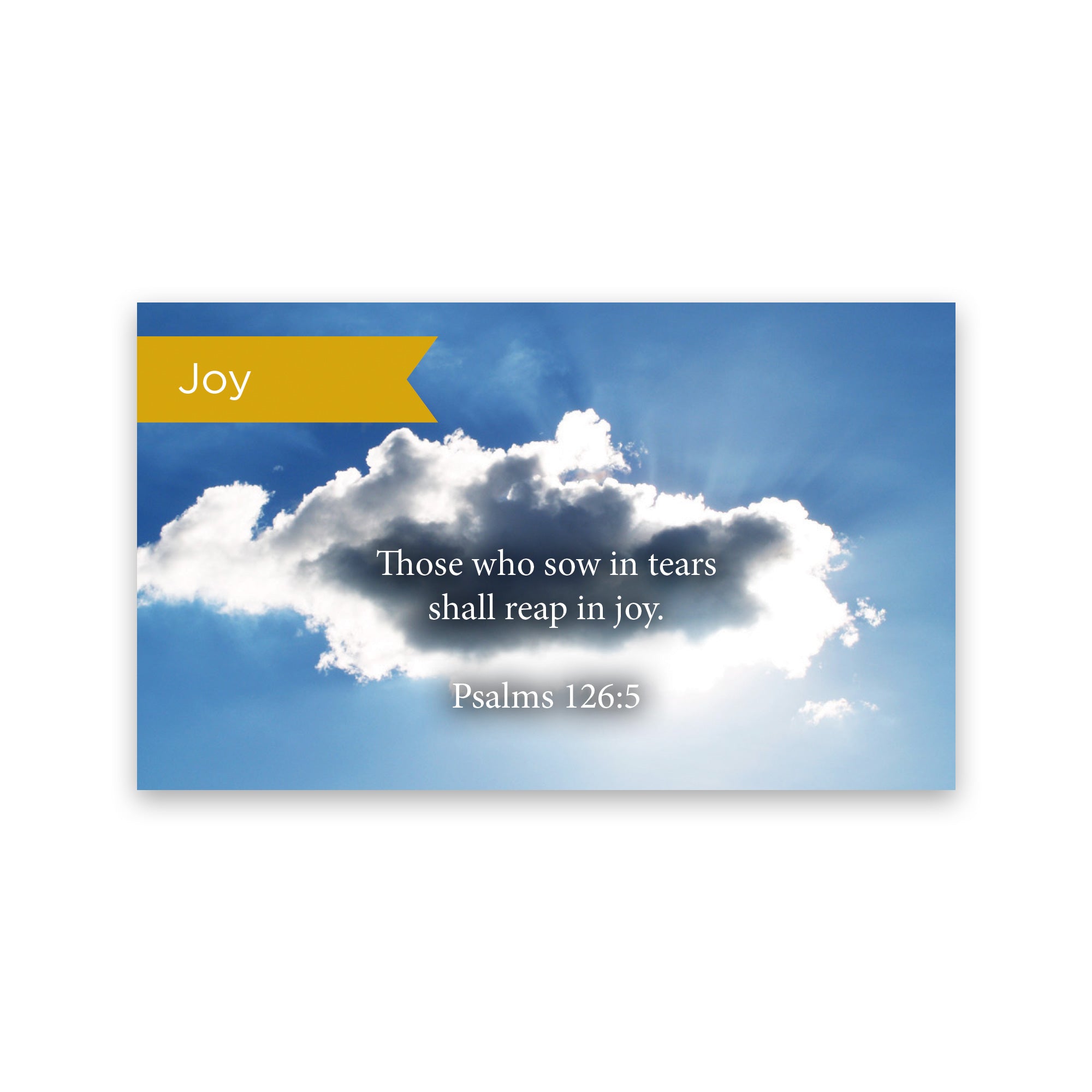 Pass Along Scripture Cards, Joy, Psalms 126:5, Pack 25