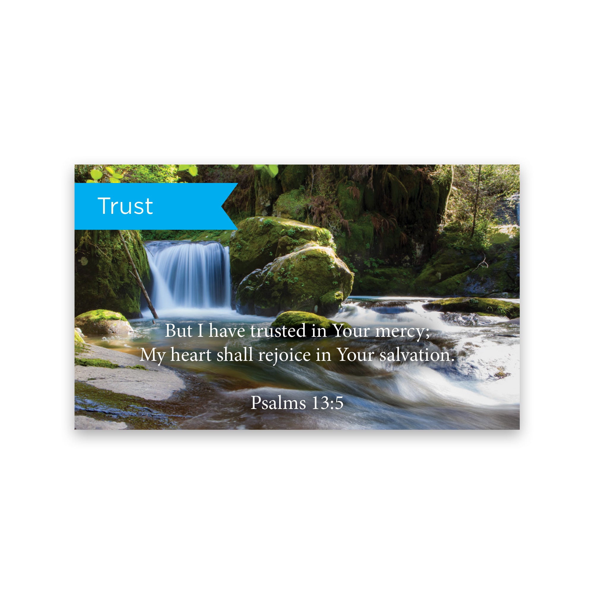 Pass Along Scripture Cards, Trust, Psalms 13:5, Pack 25