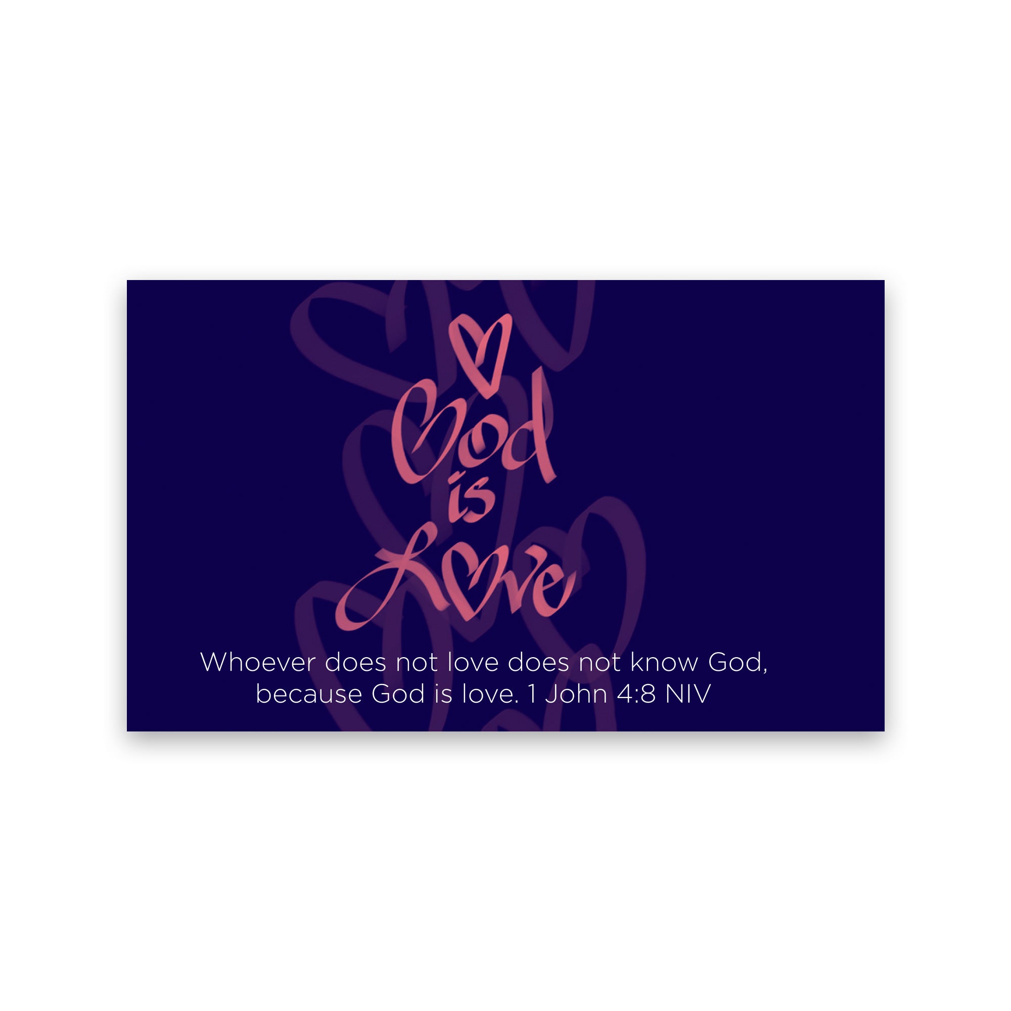 Children's Pass Along Scripture Cards - God is Love, Pack of 25