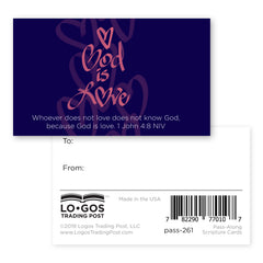 Children's Pass Along Scripture Cards - God is Love, Pack of 25