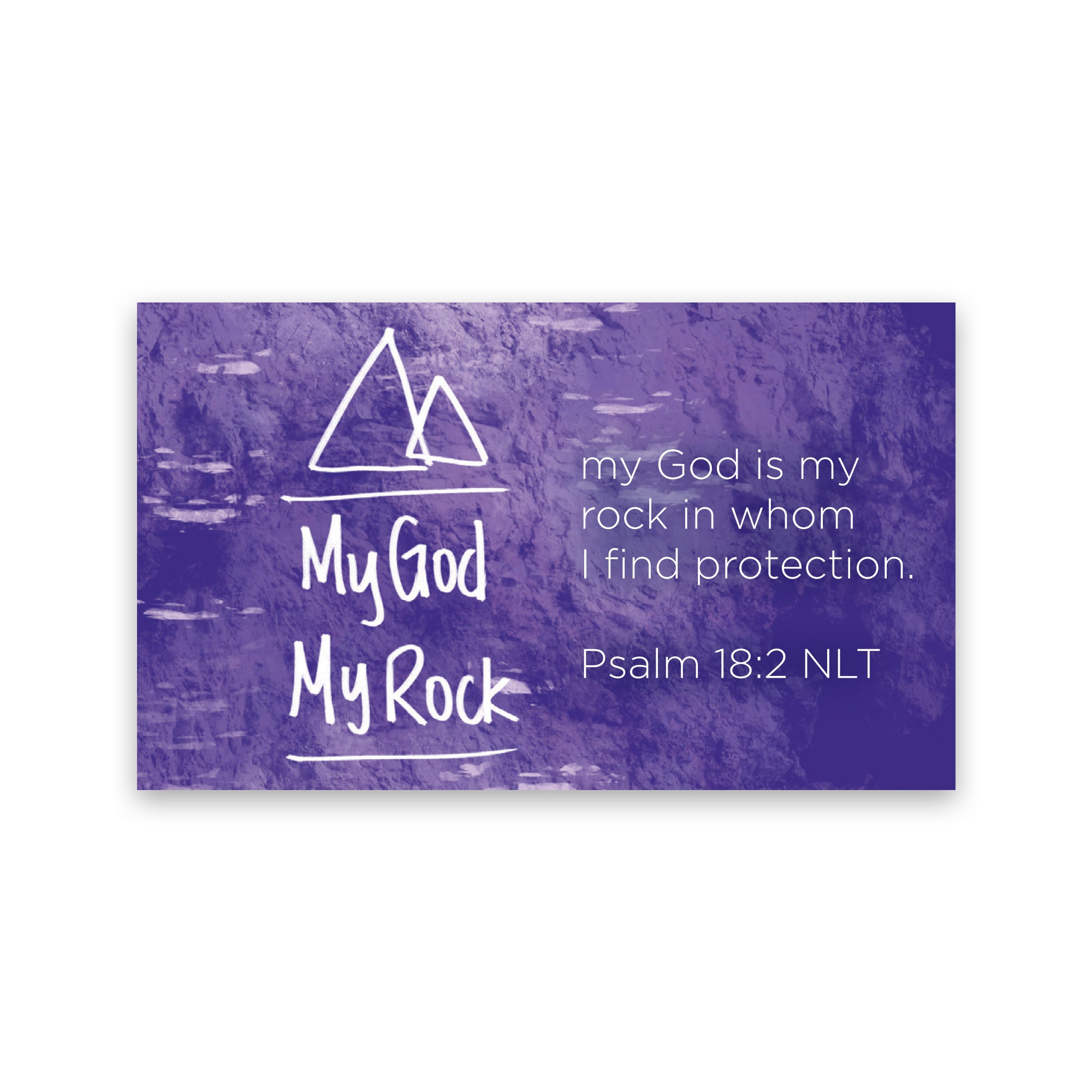 Children's Pass Along Scripture Cards - God is My Rock, Pack of 25