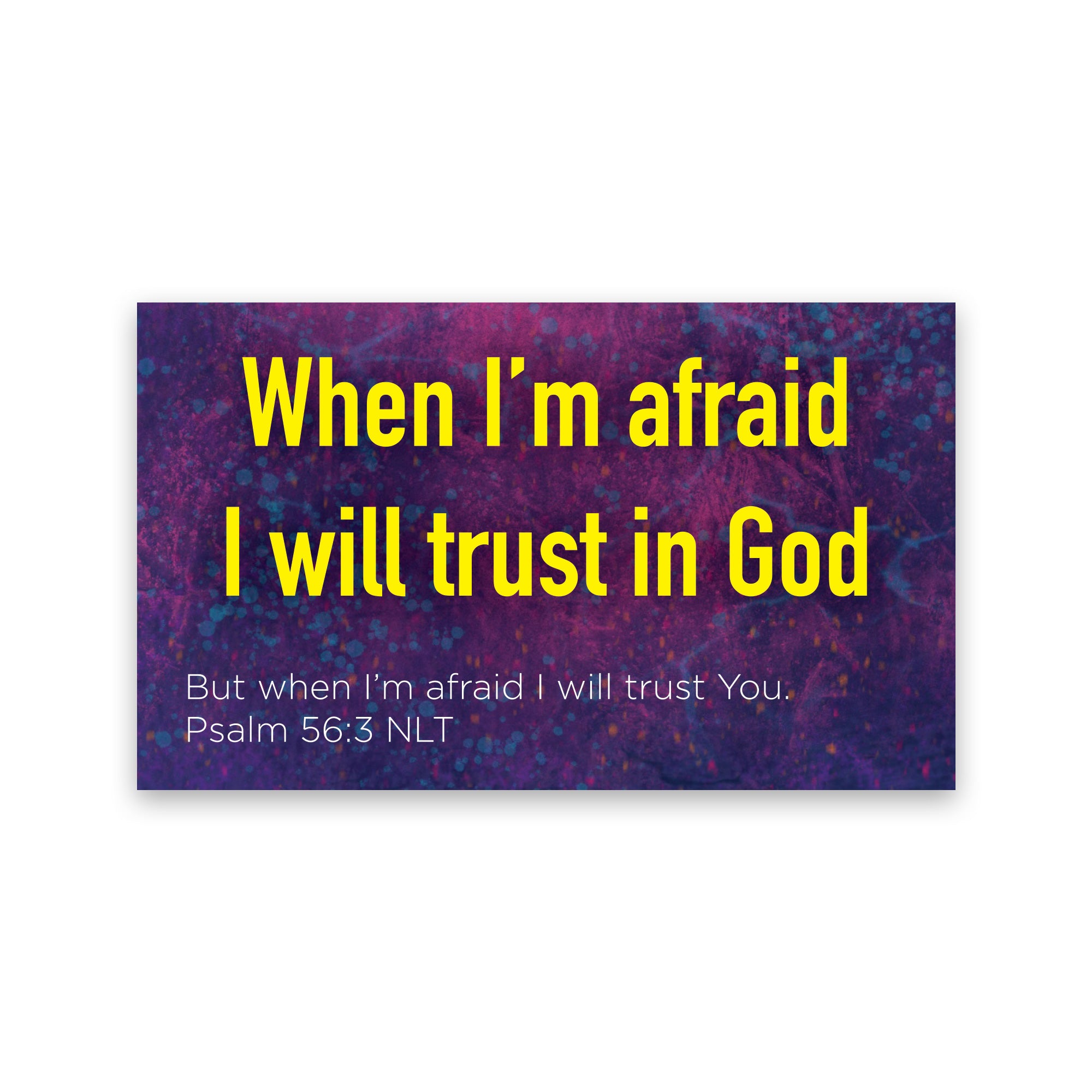 Children's Pass Along Scripture Cards - When I'm Afraid I Trust in God, Pack of 25