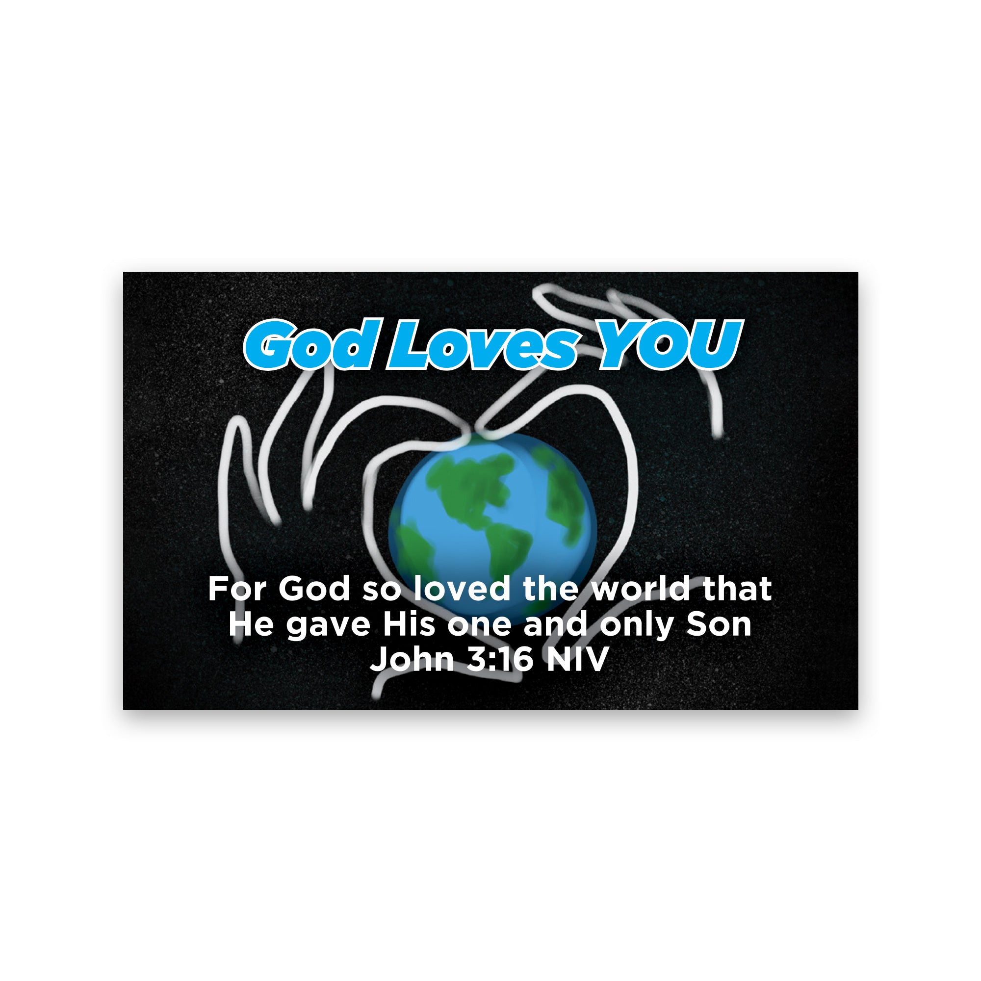 Children's Pass Along Scripture Cards - God Loves You, Pack of 25