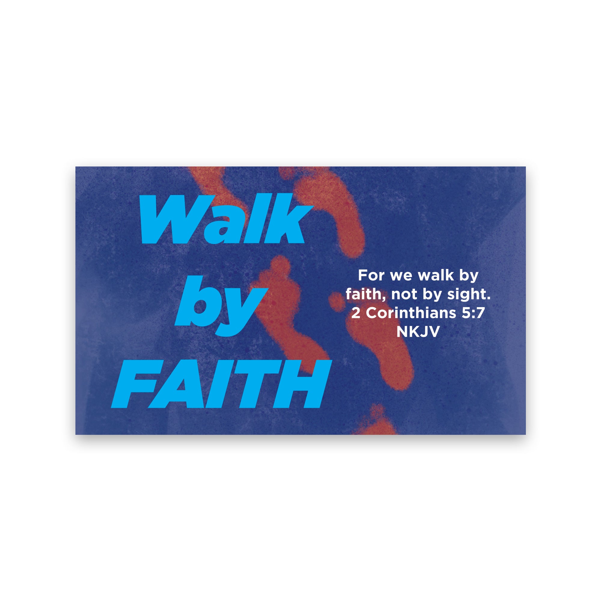 Children's Pass Along Scripture Cards - Walk by Faith, Pack of 25
