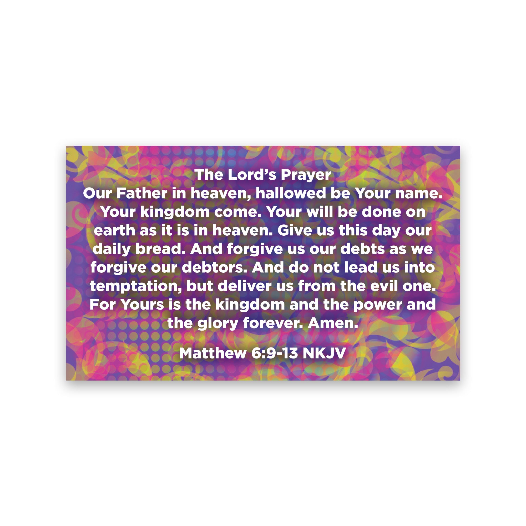 Children's Pass Along Scripture Cards - The Lord's Prayer, Pack of 25