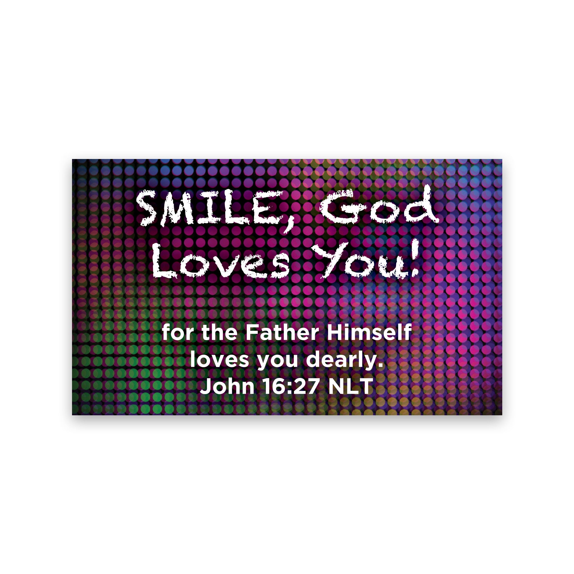 Children's Pass Along Scripture Cards - Smile, God Loves You, Pack of 25