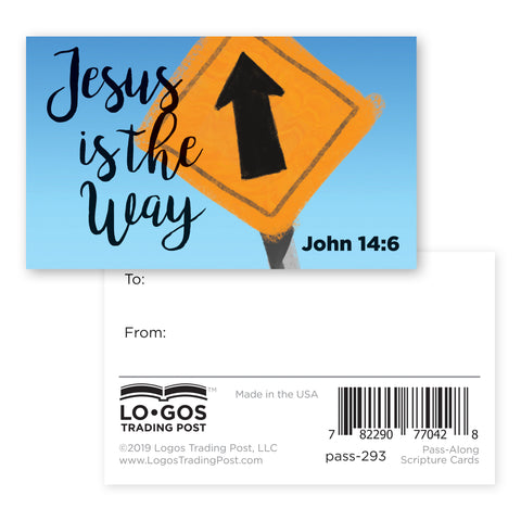 Children and Youth, Pass Along Scripture Cards, Jesus is the Way, John 14:6, Pack of 25