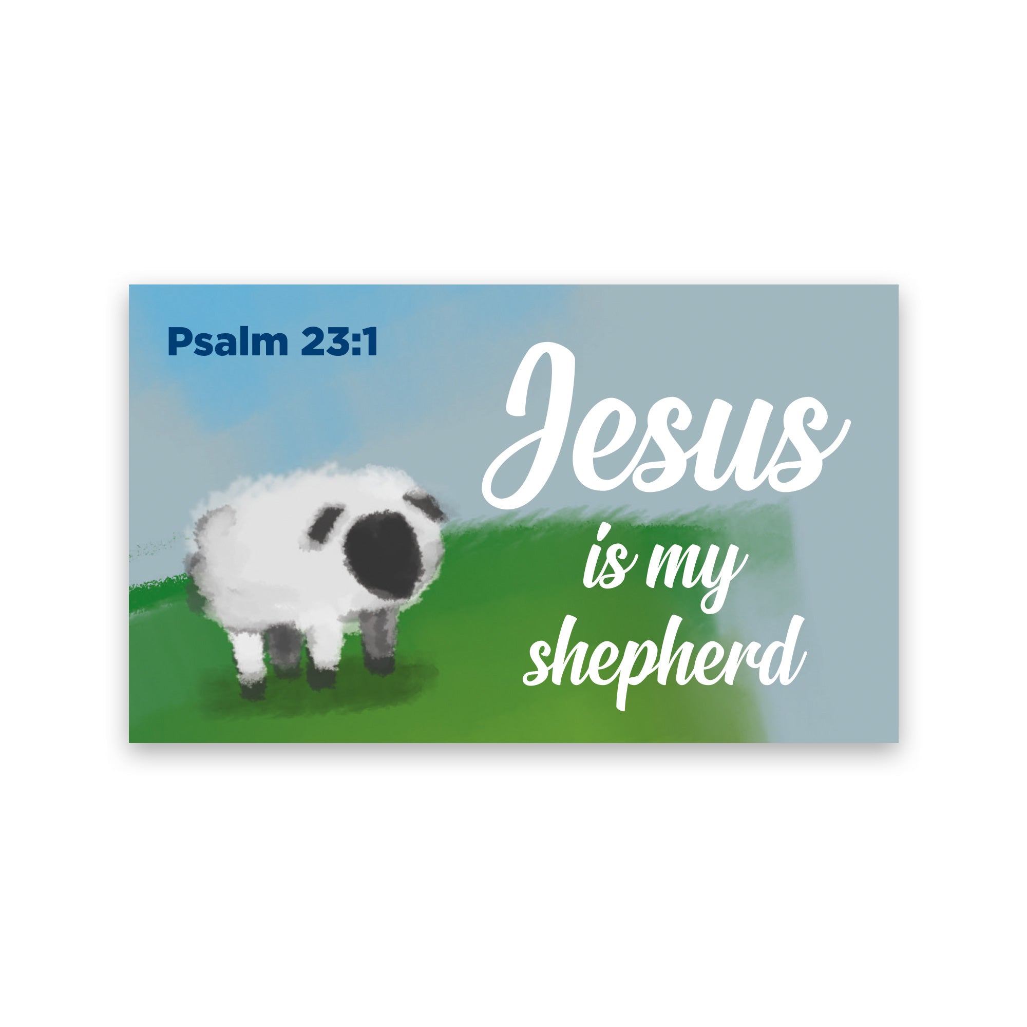 Children and Youth, Pass Along Scripture Cards, Jesus is my Shepherd, Psalm 23:1 Pack of 25