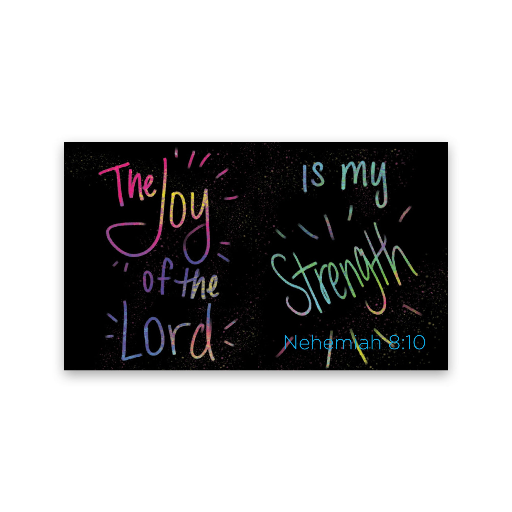 Children and Youth, Pass Along Scripture Cards, The Joy of the Lord is my Strength, Nehemiah 8:10 Pack of 25