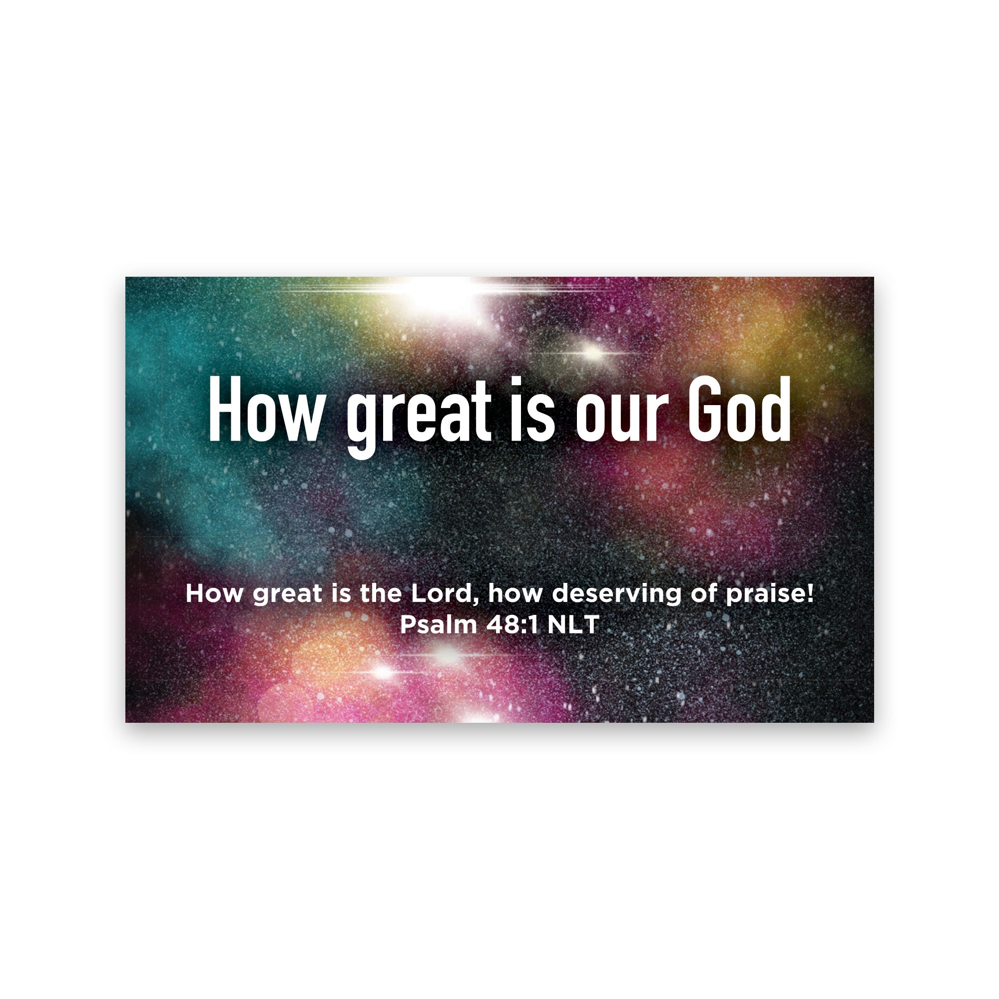 Children and Youth, Pass Along Scripture Cards, How Great is our God, Psalm 48:1, Pack of 25