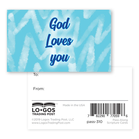Children and Youth, Pass Along Scripture Cards, God Loves You, Pack of 25