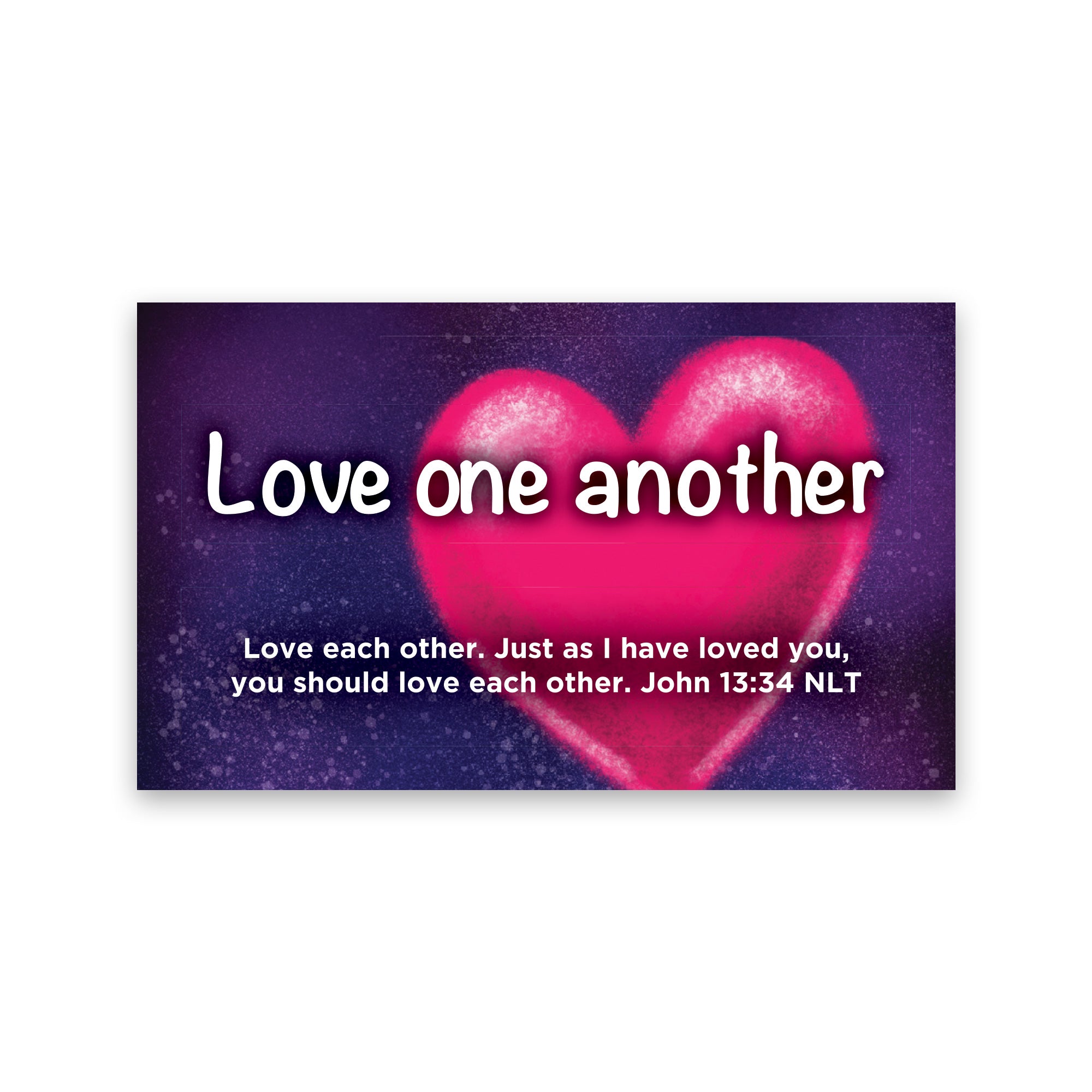 Children and Youth, Pass Along Scripture Cards, Love One Another, John 13:34, Pack of 25